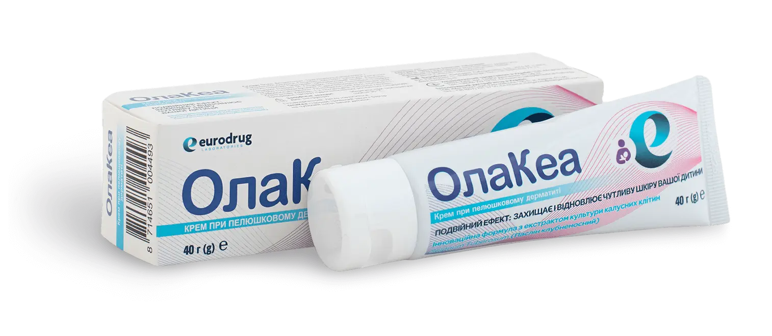 Упаковка дитячого крему ОлаКеа при пелюшковому дерматиті